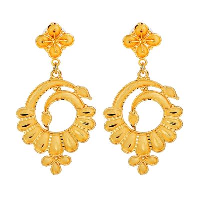 Efulgenz Indian Bollywood Gold Tone Tassel Dangle Chandbali Wedding Bridal Earring Set Jewelry, Copper, not known