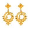 Efulgenz Indian Bollywood Gold Tone Tassel Dangle Chandbali Wedding Bridal Earring Set Jewelry, Copper, not known view 1