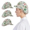 Nanxson 3pcs Chef Hats for Women Men Chef Caps Work Hats Kitchen Cooking Bakers Hat for Food Service with Brim view 2
