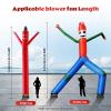 Blower Air Blower, Weather-Resistant Air Dan cers Inflatable Tube Man Inflator Fan for Sky Dancers 17.7" 750W Inflatable Fly Guy Air Blower Fan for Outdoor Dancer Wind Tube Man Puppet (HF-D750) view 2