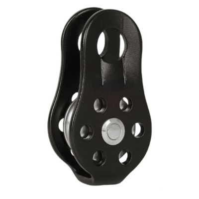 anso 20KN Fixed Single Climbing Pulley Outdoor Zipline Rescue Lifting Rope Pulley (Black)