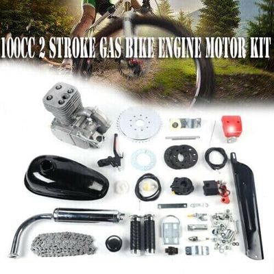 2-stroke 100cc gas motor bike conversion bike engine complete kit electric bike gas engine kit for 26" 28" bike (36 teeth)