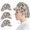 Nanxson 3pcs Chef Hats for Women Men Chef Caps Work Hats Kitchen Cooking Bakers Hat for Food Service with Brim view 2