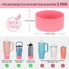 2PCS for Stanley Boot, Silicone Bottom for Quencher Adventure 40oz 30oz IceFlow 20oz 30oz Bottle&for Hydroflask Tumbler 12-24oz for Stanley Cup Accessories Avoid Scratches&Noise view 2