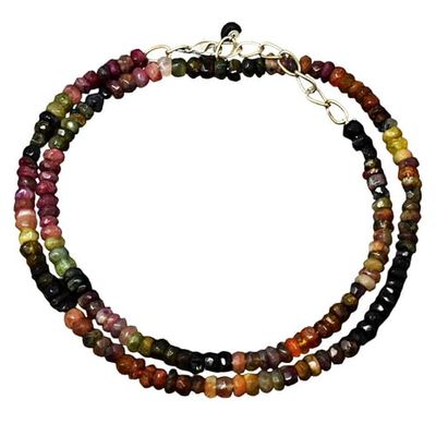 135 Cts Earth Mined Single Strand Tourmaline Beaded Woman Necklace CHIK_NECKLACE-43068