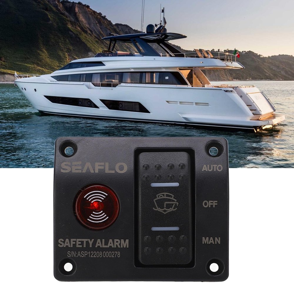 ABS Accurate Remote Control Bilge Pump Switch, Easy Install Automatic Off Manual 3 Way for Ships/Yachts (DC12V)