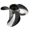 Xspeed Stainless Steel 3 Blades Outboard Propeller for 3-1/2" Gearcase Yamaha 25-60hp Engines,13 Spline Tooth,RH(10 3/8x14) OEM MAR-GYT3B-03-14 view 4