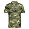 Camo Airplane Polo Golf Shirts for Men Women - Navy Blue Polo Shirt Men Mens Polo Shirts Dry Fit Serie 05 Size 4XL view 1