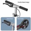 CUIOT Scooter for Adults - Foldable Kick Scooter for Kids Ages 8+, Teens,Adjustable Height,Lightweight Durable All-Aluminum Frame Adult Scooters, Up to 250+ Lbs,White view 4