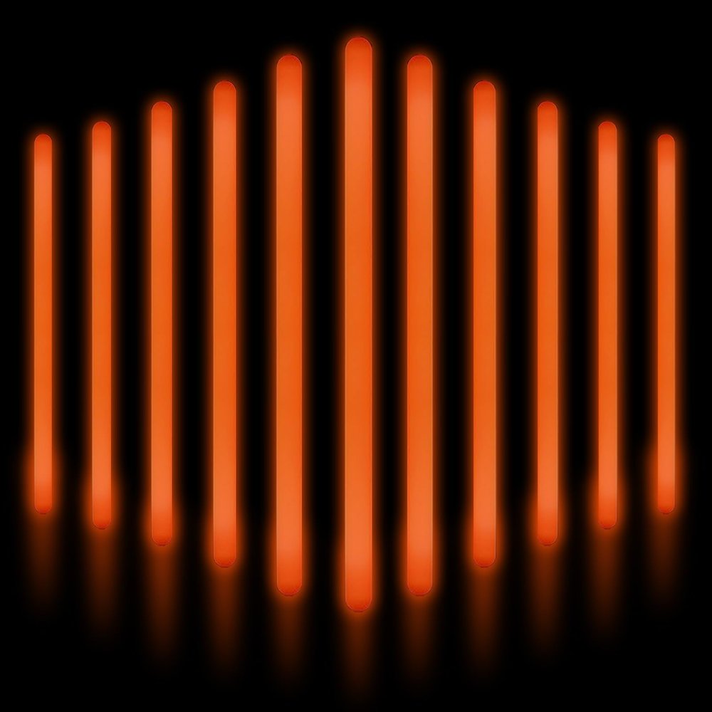 YOFOBU 12 PCS 14 Inch Industry Grade Glow Sticks Bulk Emergency Jumbo Light Sticks Glow in The Dark Bright Large Glow Sticks for Camping,Hiking,Hurricane, Earthquake, Survival Kit Accessories(Orange)