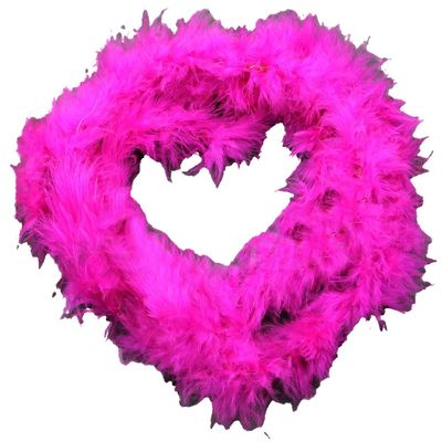 NEREIDS NET Colorful Feather Boas, 6.6ft Feather Boa for Women for Dancing Wedding Party Halloween,with Heart Sunglasses Rose Red