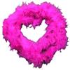 NEREIDS NET Colorful Feather Boas, 6.6ft Feather Boa for Women for Dancing Wedding Party Halloween,with Heart Sunglasses Rose Red view 1