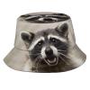 Cute Raccoon Bucket Hats Fashion Sun Cap Packable Outdoor Animal Fisherman Hat for Women and Men view 1