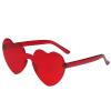 NEREIDS NET Colorful Feather Boas, 6.6ft Feather Boa for Women for Dancing Wedding Party Halloween,with Heart Sunglasses Red view 2