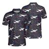 Airplanes Polo Golf Shirts for Men Women - Navy Blue Polo Shirt Men Mens Polo Shirts Dry Fit Serie 05 Size XL view 2