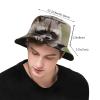 Cute Raccoon Bucket Hats Fashion Sun Cap Packable Outdoor Animal Fisherman Hat for Women and Men view 3