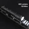 NECARL M600C 600 Lumens Tactical Flashlight with Push Button Switch & Remote Pressure Switch for Constant/Momentary Modes, Fit for 20mm Picatinny Rail view 2