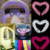 NEREIDS NET Colorful Feather Boas, 6.6ft Feather Boa for Women for Dancing Wedding Party Halloween,with Heart Sunglasses Black view 3