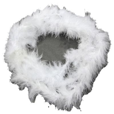 NEREIDS NET Colorful Feather Boas, 6.6ft Feather Boa for Women for Dancing Wedding Party Halloween,with Heart Sunglasses White