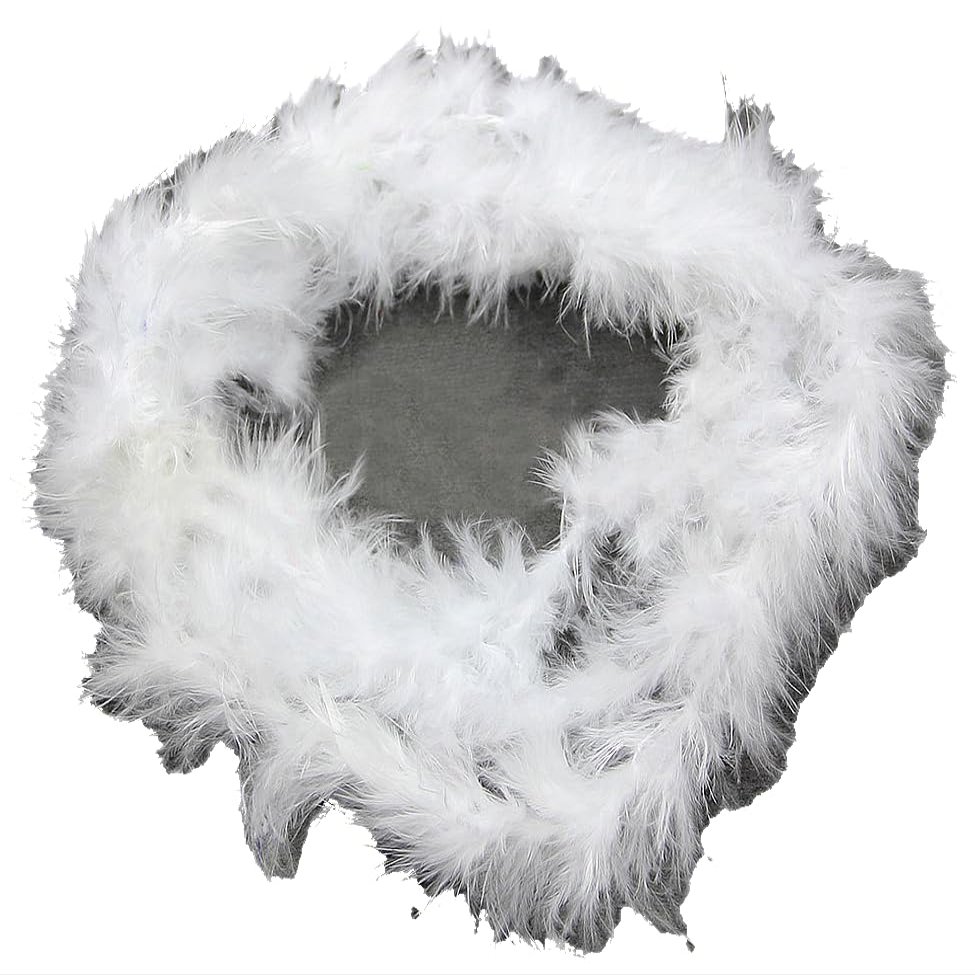 NEREIDS NET Colorful Feather Boas, 6.6ft Feather Boa for Women for Dancing Wedding Party Halloween,with Heart Sunglasses White