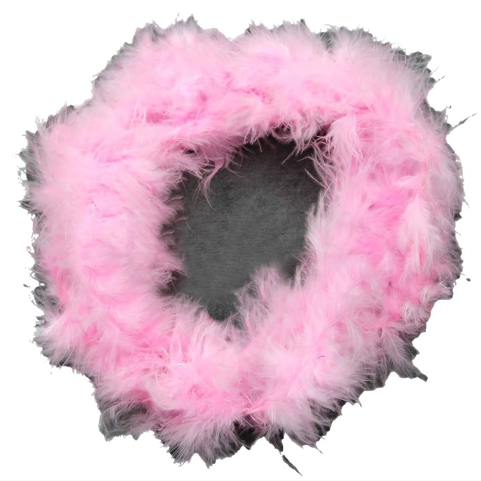 NEREIDS NET Colorful Feather Boas, 6.6ft Feather Boa for Women for Dancing Wedding Party Halloween,with Heart Sunglasses Pink