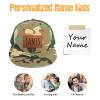 Personalized Infant Camouflage Baseball Cap: Custom Name Leather Patch Sun Hats for Baby Boys 0-12 Months - Outdoor Adjustable Snapback Caps Gifts for Toddler Girls(Small) view 2