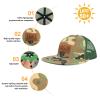 Personalized Infant Camouflage Baseball Cap: Custom Name Leather Patch Sun Hats for Baby Boys 0-12 Months - Outdoor Adjustable Snapback Caps Gifts for Toddler Girls(Small) view 4