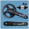 HIMALO MTB Crankset 170mm Mountain Bike Square Crankset 104BCD 34T 36T Single Chainring Crankset Aluminum Alloy Crank Arm Set with BB,7-12 Speed (Size : 34T) view 1
