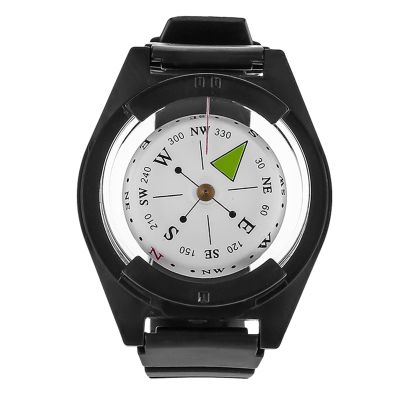 Bagima Wrist Outdoor Mini Lightweight Wristwatch ABS Rubber Watchband Tool Accessory Outdoor Mini Lightweight Wristwatch Compas
