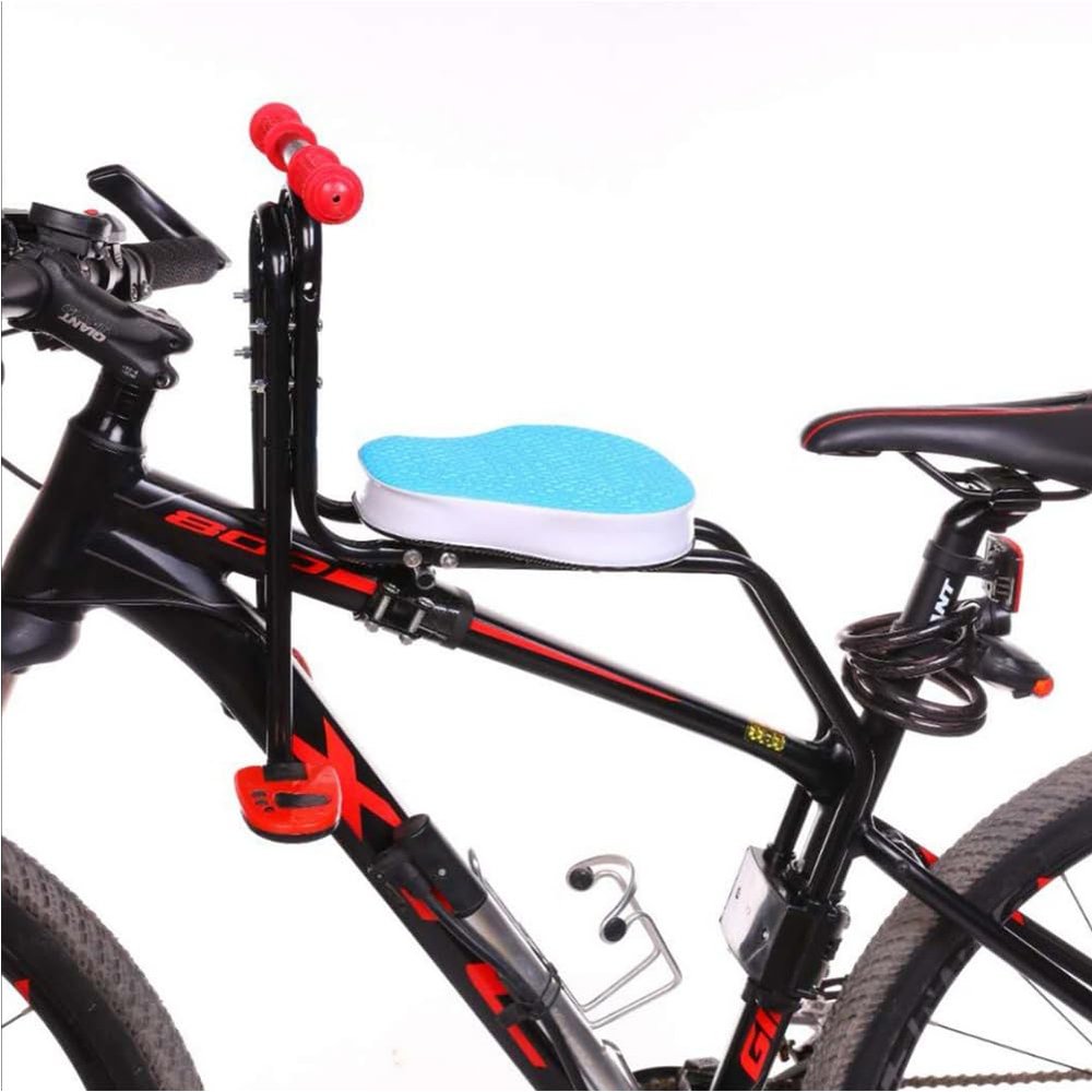 EEYZD Toddler Bike Seat,Adjustable Child Safety Seat,for Mountain Bikes Front Mounted Child Bike Seat for Children 4-8 Years,Blue
