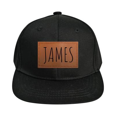 Personalized Infant Baseball Hat Cap: Custom Name Leather Patch Sun Hats for Baby Boys 0-2 Years - Outdoor Adjustable Snapback Caps Gifts for Toddler Girls(Small)