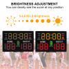 PATIKIL Electronic Basketball Scoreboard, Professional Digital Score Board with Remote Wall Mount Large LED Game Scoreboard with 90dB Buzzer for Indoor Sports Games view 4