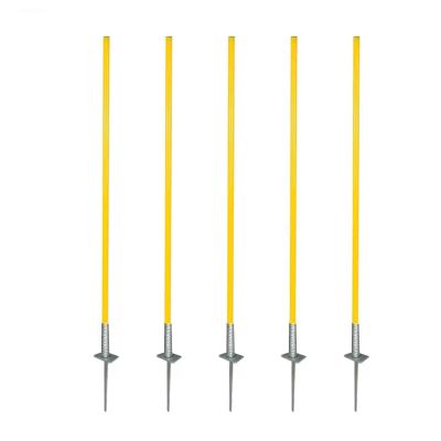 ZAQYCM Spring Loaded Soccer Training Poles for Kids and Adults, Dog Agility Training Equipment Slalom Sticks for Dog Obstacle Course Backyard, 5 Pack Basketball Coaching Sticks (Size : 40in/1m)