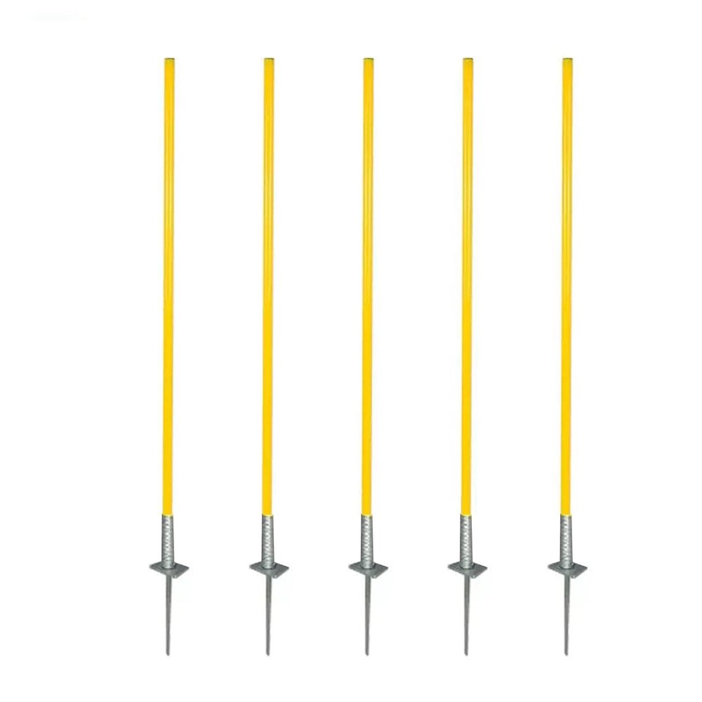ZAQYCM Spring Loaded Soccer Training Poles for Kids and Adults, Dog Agility Training Equipment Slalom Sticks for Dog Obstacle Course Backyard, 5 Pack Basketball Coaching Sticks (Size : 59in/1.5m)