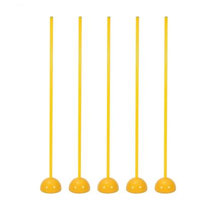 ZAQYCM 5 Pack Soccer Agility Poles 40 50 60 Inch Tall, Adults Teens Kids Basketball Training Stick with Base, Indoor Outdoor Speed Training Equipment Slalom Poles (Size : 1.2m/47in)