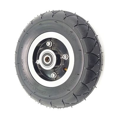Scooter Replacement Wheels Electric Scooter Tires,8-inch Electric Scooter Front and Rear Wheels 200x50 Non-Slip Wear-Resistant Tire Replacement Parts,1 Belt Solid Wheel(1 red Solid Wheel)