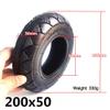 Scooter Replacement Wheels Electric Scooter Tires,8-inch Electric Scooter Front and Rear Wheels 200x50 Non-Slip Wear-Resistant Tire Replacement Parts,1 Belt Solid Wheel(1 red Solid Wheel) view 2