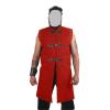 Akmad medieval gambeson sleeveless cotton padded jacket sleeveless Large size chest 46" in red color costume new view 1