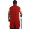 Akmad medieval gambeson sleeveless cotton padded jacket sleeveless Large size chest 46" in red color costume new view 3