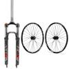 BUCKLOS 27.5inch MTB Suspension Fork, Mountain Bike Wheelset, Aluminum Alloy Rim 32H Disc Brake MTB Wheelset. view 1