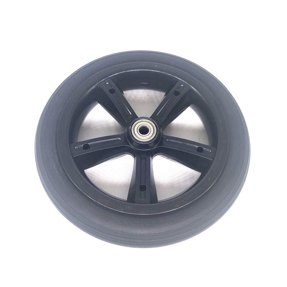 Scooter Replacement Wheels Tires,Electric Scooter Tire,8-inch 8X1 1/4 Explosion-Proof Solid Tire Wheel 200X45 Non-Slip Wear-Resistant Tire,Suitable for Stroller/Electric Scooter(8mm)