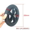 Scooter Replacement Wheels Tires,Electric Scooter Tire,8-inch 8X1 1/4 Explosion-Proof Solid Tire Wheel 200X45 Non-Slip Wear-Resistant Tire,Suitable for Stroller/Electric Scooter(8mm) view 2