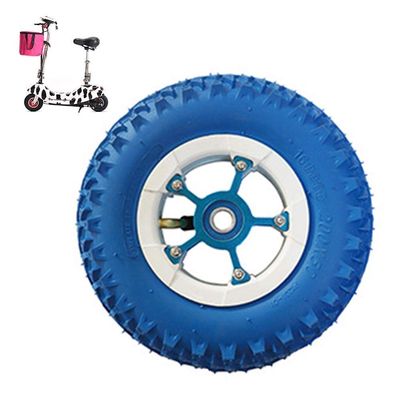 Scooter Replacement Wheels Tires,Electric Scooter Tires,8-inch 200X50 Pneumatic Wheels,Non-Slip Wear-Resistant Tires,Bearing Inner Diameter Optional,Suitable for 2/4 Wheel Elec(Blue 12mm)