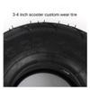 Scooter Replacement Wheels Electric Scooter Tires,3.00-4 Inflatable Inner and Outer Tires,Non-Slip and Wear-Resistant,Suitable for Electric Scooters,Elderly Scooters,Tool Car view 2