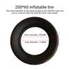 Scooter Replacement Wheels Electric Scooter Tires,8-inch Explosion-Proof Solid Tires,Built-in Shock-Absorbing Air Holes,200x60 Widened Tires,Suitable for 200x50 Modification(60) view 2