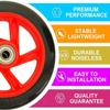Scooter Replacement Wheels Tire Scooter Wheels 125mm,Pro Stunt Scooter Replacement PU Wheels,for Kids Foldable Micro Scooters Electric Scooter Tires(Black) view 2