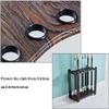 BAZAC Snooker Accessories,Easy to Assemble,for Schools, Homes, Game Rooms,Clubs,Fishing Rod Golf,Holds 18 Cues,Billiard Wall Rack view 3