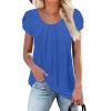 Sexy Tops Going Out Tops for Women V Neck Shirts Women Maternity Tops Graphic T Shirts for Women Loose Fit Blouses for Women Dressy Casual Sexy Women's Blouses Dressy5-Royal Blue,3X-Large view 4
