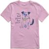 Life is Good Kids Crusher T My Best Friend Has Paws on Violet Purple - Size Large view 1