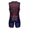 Sparx Men`s Triathlon Suit Trisuit Race Skinsuit Cycling Speed Suit Italian Fabric Swimskin (Orange Cubes, XL) view 4